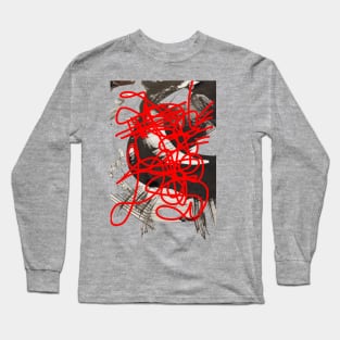 Red and Black Mix by RegiaArt Long Sleeve T-Shirt